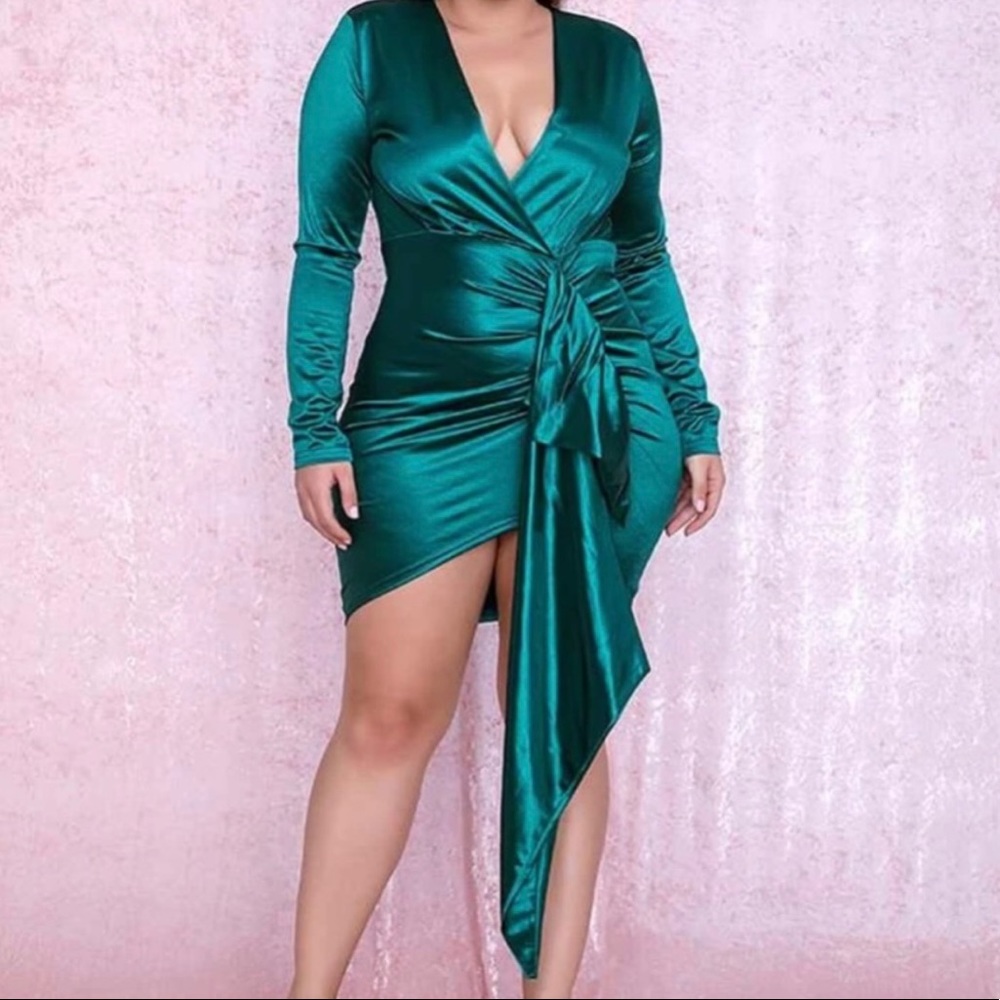 SHEIN Green mini dress